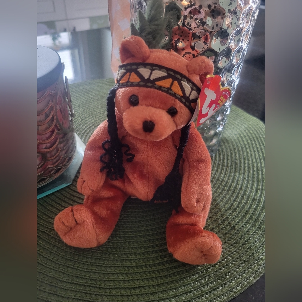 LITTLE FEATHER Bear 2003 TY Beanie Baby